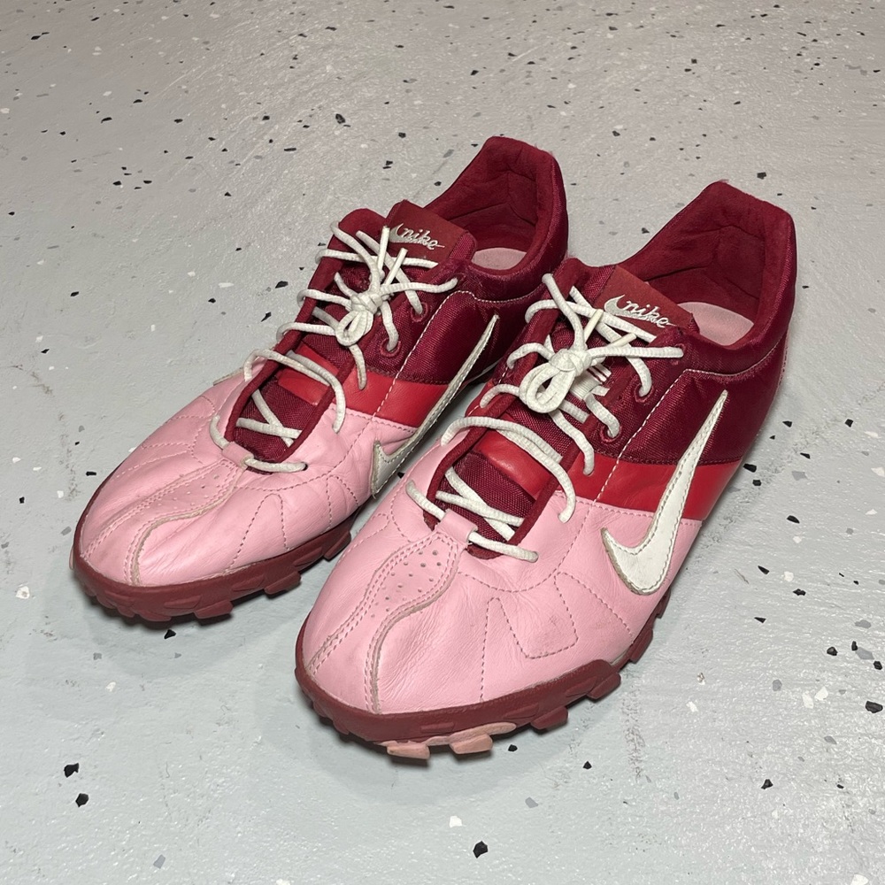Vintage Y2k Nike Running / Perforated Track Shoes Women’s Size 12 Pink Burgundy